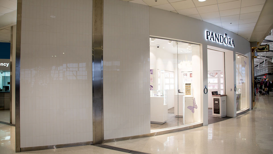 External view of Pandora storefront.