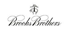 Black Brooks Brothers script logo with lamb icon illustration above it.
