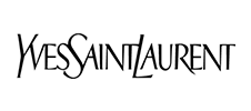 Yves Saint Laurent logotype font in black.
